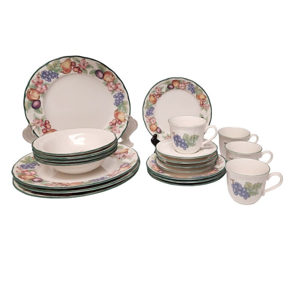 Epoch Market Day (by Noritake) Salad Plates Fruit Border 20